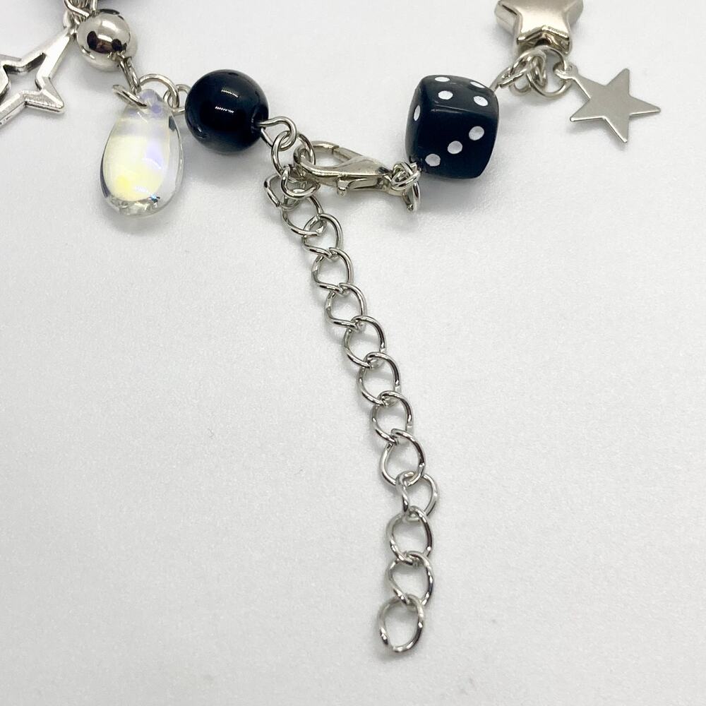 Taylor Swift Reputation Charm Bracelet Silver Tone Black - Picture 7 of 10